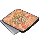 Mehndi Fantasy Gold Notebook-Fall Laptopschutzhülle (Vorne Knopf)