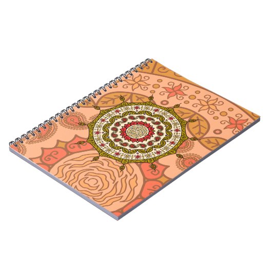 Mehndi Fantasy Gold Notebook Notizblock (Linke Seite)
