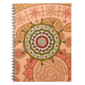 Mehndi Fantasy Gold Notebook Notizblock (Vorderseite)