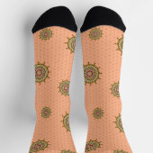 Mehndi Fantasy Gold Socken (Oben)