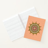Mehndi Fantasy Gold Spiral Notebook Notizbuch (Innenseite)