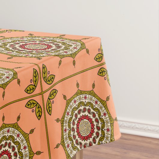 Mehndi Fantasy Gold Tablecloth Tischdecke (Beispiel)