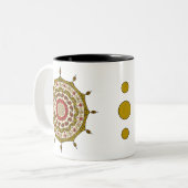 Mehndi Fantasy Gold Tasse (Vorderseite Links)