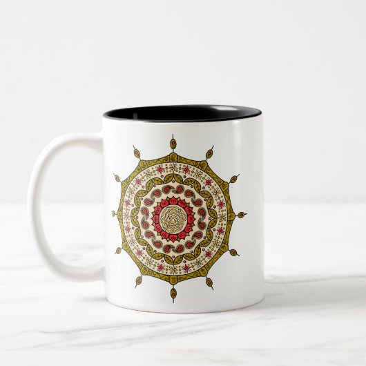 Mehndi Fantasy Gold Tasse (Links)