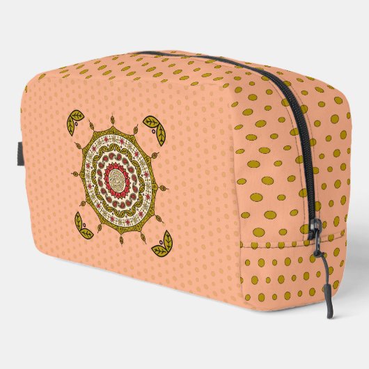 Mehndi Fantasy Gold Waschbeutel (Rechte Ecke)