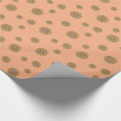 Mehndi Fantasy Gold Wrapping Paper Geschenkpapier (Ecke)