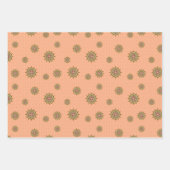 Mehndi Fantasy Gold Wrapping Paper Set Geschenkpapier Set (Vorderseite)