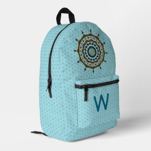 Mehndi Fantasy Kupfer Bedruckter Rucksack