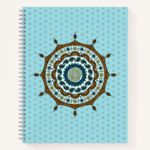 Mehndi Fantasy Kupfer-Spiralblock Notizbuch