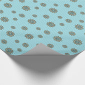 Mehndi Fantasy Kupfer Wrapping Paper Geschenkpapier (Ecke)