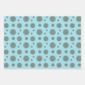 Mehndi Fantasy Kupfer Wrapping Paper Set Geschenkpapier Set (Vorderseite 3)