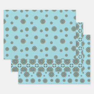 Mehndi Fantasy Kupfer Wrapping Paper Set Geschenkpapier Set
