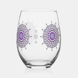 Mehndi Fantasy Silber Weinglas Ohne Stiel