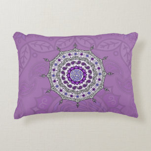 Mehndi Fantasy Silver Accent Pillow Zierkissen