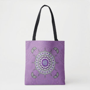 Mehndi Fantasy Silver All-Over-Print Bag Tasche
