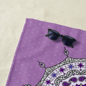Mehndi Fantasy Silver Beach Handtuch (Beispiel)
