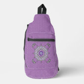 Mehndi Fantasy Silver Crossbody Bag (Vorderseite)