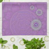 Mehndi Fantasy Silver Handtuch (Gefaltet)