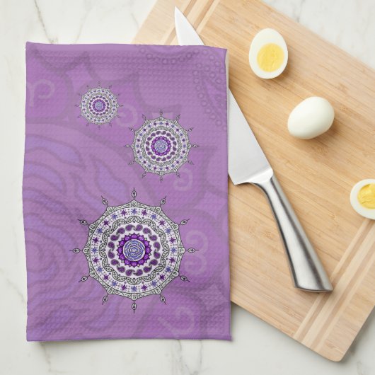 Mehndi Fantasy Silver Handtuch (Viertel Falte)