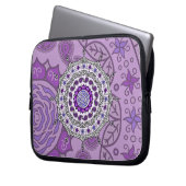 Mehndi Fantasy Silver Laptop Case (Vorderseite Links)