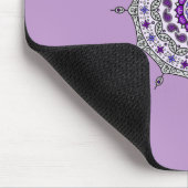 Mehndi Fantasy Silver Mousepad (Ecke)