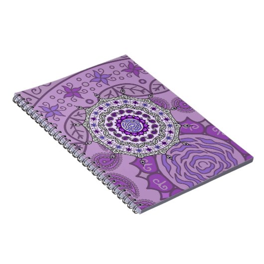 Mehndi Fantasy Silver Notebook Notizblock (Rechte Seite)