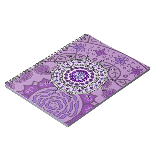 Mehndi Fantasy Silver Notebook Notizblock (Linke Seite)