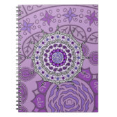 Mehndi Fantasy Silver Notebook Notizblock (Vorderseite)