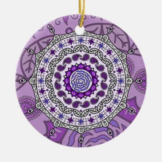 Mehndi Fantasy Silver Ornament (Vorne)
