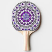 Mehndi Fantasy Silver Ping Pong Paddle Tischtennis Schläger (Rückseite)