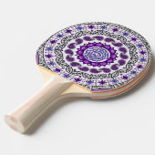 Mehndi Fantasy Silver Ping Pong Paddle Tischtennis Schläger (Vorderseite)