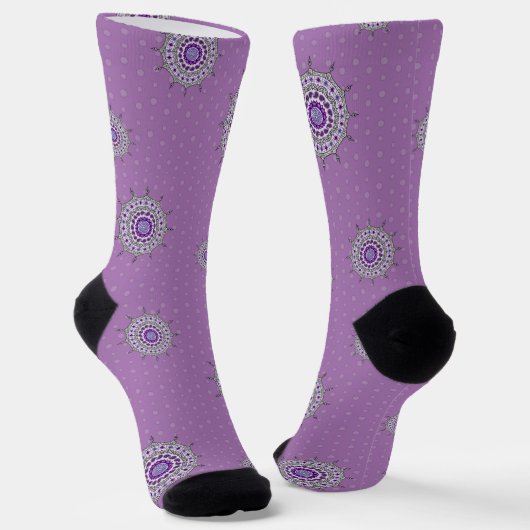 Mehndi Fantasy Silver Socken (Gewinkelt)