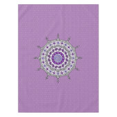 Mehndi Fantasy Silver Tablecloth Tischdecke (Vorderseite)