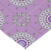 Mehndi Fantasy Silver Tablecloth Tischdecke (Schrägansicht)