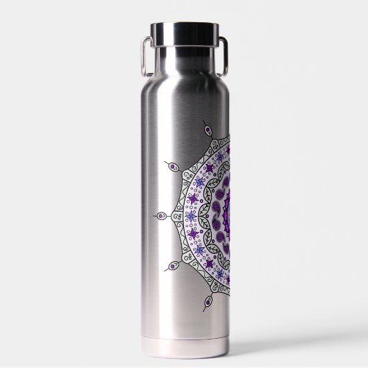 Mehndi Fantasy Silver Trinkflasche (Vorne)