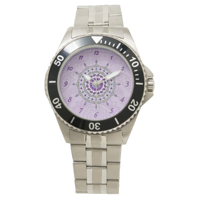 Mehndi Fantasy Silver Watch Armbanduhr (Vorderseite)