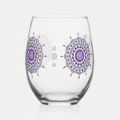 Mehndi Fantasy Silver Weinglas Ohne Stiel (Links)