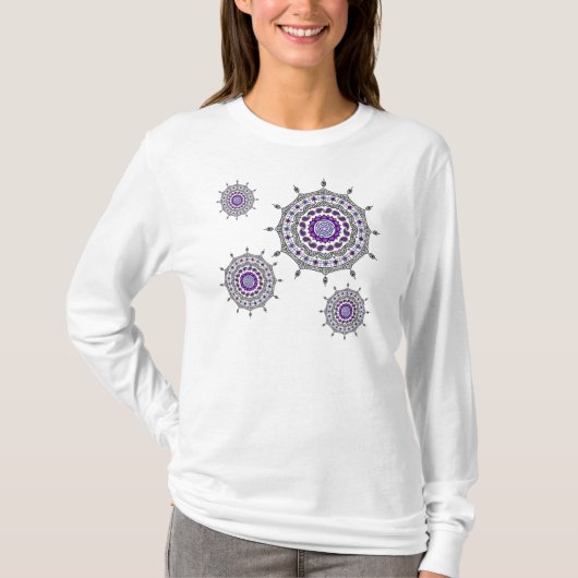 Mehndi Fantasy Silver Women's Light Shirt (Vorderseite)