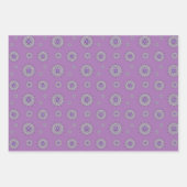 Mehndi Fantasy Silver Wrapping Paper Set Geschenkpapier Set (Vorderseite 3)