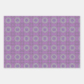 Mehndi Fantasy Silver Wrapping Paper Set Geschenkpapier Set (Vorderseite 2)