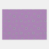 Mehndi Fantasy Silver Wrapping Paper Set Geschenkpapier Set (Vorderseite)