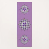 Mehndi Fantasy Silver Yoga Mat Yogamatte (Vorderseite)