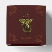 Mehndi Ganesha (rot) Geschenkschachtel (Oben)