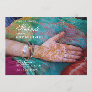 Mehndi Hand Einladung