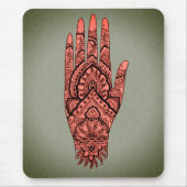 Mehndi Hand Tattoo Body Art Design Mousepad (Vorne)