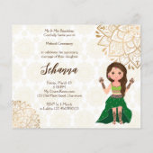 Mehndi Haushalt laden mit niedlichen indischen Hen (Rückseite)