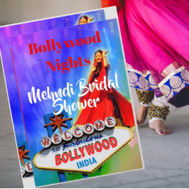 Mehndi Henna Brautparty Bollywood Indianer Einladung