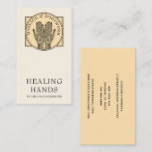 Mehndi Henna Massage Heilkunst Hände Visitenkarte (Vorne/Hinten)