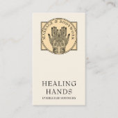 Mehndi Henna Massage Heilkunst Hände Visitenkarte (Vorderseite)