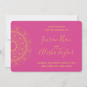 Mehndi Indische Hochzeit Save the Date Hamsa Henna